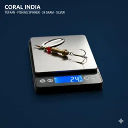 coral india Spinner Bait Brass Fishing Lure image 1