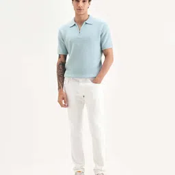 rare rabbit Men Slim Mid Rise White Jeans image 4