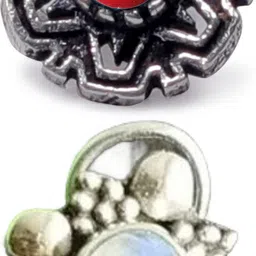 jsag Sterling Silver Plated Sterling Silver Nose Stud-picture-19