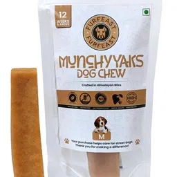 furfeast MunchyYaks Dog Chew Medium Bar | Himalayan Yak Chew Vegetarian Dental Chew Stick Cheese Dog Chew-picture-22