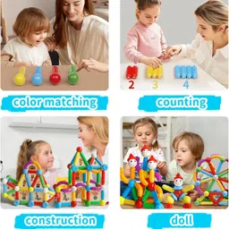 learn with fun Magnetic Sticks Building Blocks for Kids 42 Pcs image 4