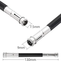 urban box 5PCS Pencil Extender/Lengthener With Metal Heads Adjustable Handy Pencil Holder Pencil image 2
