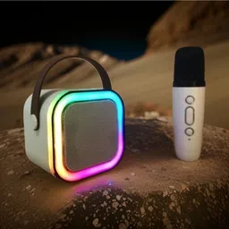 Wristkart G41_k12 Wireless Karaoke Mic Speaker: K12 with RGB, 5W Bluetooth 10 W Bluetooth Home Audio Speaker-picture-41