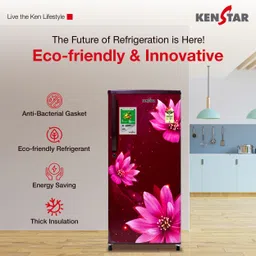kenstar 183 L Direct Cool Single Door 3 Star Refrigeratorwith Large Vegetable Basket and Toughened Glass Shelves image 5