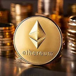 mridshala Ethereum Gold ETH coin Decorative Showpiece-4 cm-picture-10