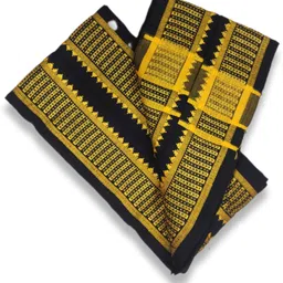 Divine India Black Sabarimala Combo Dothi with Towel Solid Men Dhoti image 5