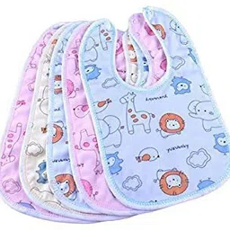 empoison Baby Bibs Apron for Baby boy and Girl Assorted- Pack of 4 (Multicolor) image 1