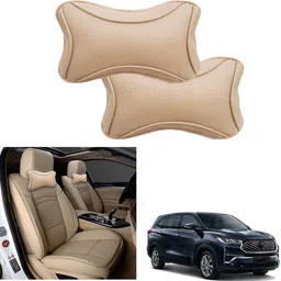 Beige Leatherite Car Pillow Cushion for Toyota-image-42