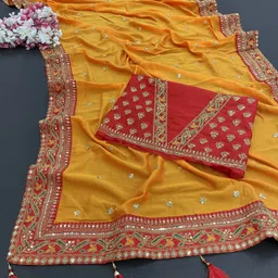 pansuriya fashion Embroidered Banarasi Satin Saree-picture-14