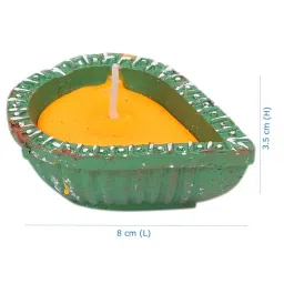 aapno rajasthan Multicolour Brass (Set of 4) Diyas image 5