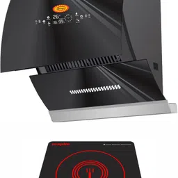 maplin Combo of Induction Cooktop (IP) and GO60 (2 Feet) Auto Clean Wall Mounted Black 1400 CMH Chimney-picture-24