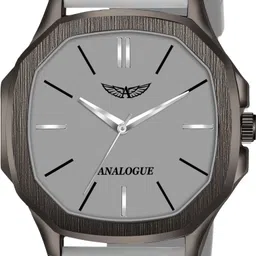 analogue Hexa Gun Metal Series | Smart Watch Strap | 3D Glass | Smart Clip | Soft Silicon Analog Watch - For Men ANLG-916-GREY-GREY-picture-10