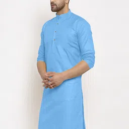 ladyflock Men Cotton Blend Kurta Pyjama Set image 5