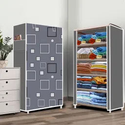 flipkart perfect homes studio 5 Layer Awesome box Print PP Collapsible Wardrobe-picture-11
