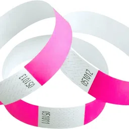signex print media Paper Wristbands Arm Bands for Events Neon Wrist Bands, Party Glow Ornament image 1