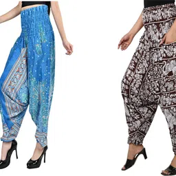 narnari Printed Rayon Women Harem Pants-picture-16