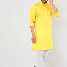 armaan ethnic Men Pure Cotton Kurta Pyjama Set image 4