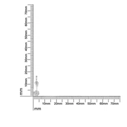 avsar Avsar BIS Hallmark AVP1158WB 14kt Cubic Zirconia White Gold Pendant image 4