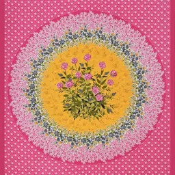 kaany fab Cotton Single Flat 144 TC Jaipuri Prints Bedsheet image 2