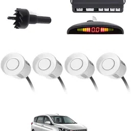 zplus 4White Parking Sensor With LED Display Increased Safety For Car-95 Safety of Passengers/Car One Alarm Kit-1546 Parking Sensor-picture-19