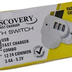 crazy saman 12v-24v 3 USB DC Charger for Truck, Minibus, Car, Mobile Phone, Home Utilities. 3.4 A Bike Mobile Charger image 3