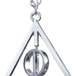 rvm jewels Harry Potter Inspired Rotating Deathly Hallows Pendant Necklace Alloy-picture-13