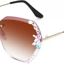 alfatoore UV Protection Oval Sunglasses (Free Size) image 3