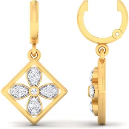 avsar Yellow Gold 18kt Diamond Stud Earring-picture-14