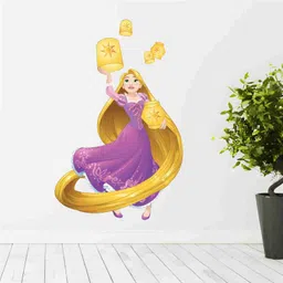 skyolla 59 cm Rapunzel Wall Sticker – Self Adhesive Vinyl Décor for Kids’ Room, Nursery Room Self Adhesive Sticker image 3