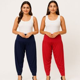 cozyplay Solid Viscose Women Harem Pants-picture-9