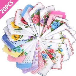 THE BEGED Floral Print Women Soft CottonLadies Hankies ["Multicolor"] Handkerchief-image-40