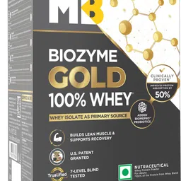 muscleblaze Biozyme Gold 100% Whey Protein Powder 5 Sachet Travel Pack (5x33.5g) Whey Protein image 1