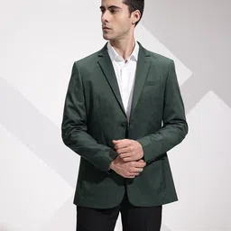 invictus Men Solid Single Breasted Formal Blazer image 3