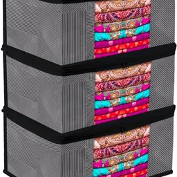 CHAMPARAN Lining Saree Cover|Transparent Window Saree Cover|9IN|Pack Cotton Laundry Bag-picture-31