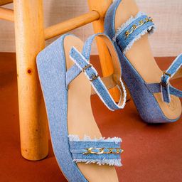 NR By Nidhi Rathi Embellished Open Toe Wedges With Backstrap-picture-14