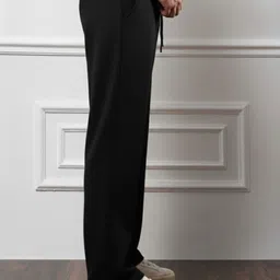 dockstreet Men Striped Black Track Pants image 2