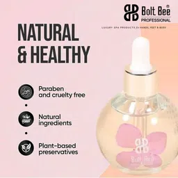 bolt bee Cuticle Oil for Nails ,Natural oil for Damaged Cuticles with Dropper. image 3