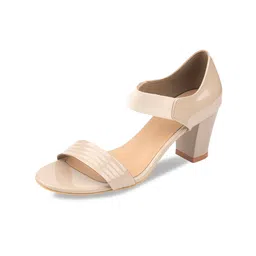 Ozuri Open Toe Backstrap Block Heels image 2