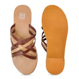 POSTCARD Women Open Toe Flats with Bows image 5