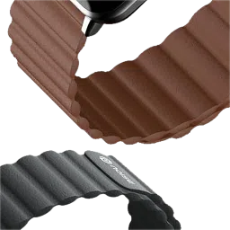 Noise Leather Magnetic Strap for Noise ColorFit & NoiseFit (22mm) (Durability & Comfort, Charcoal Black) image 4