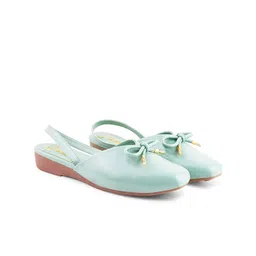 JM Looks Square Toe Mules With Bow Detail image 3