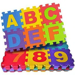 techblaze 4 inch Puzzle Mat for Kids Learning Alphabets EVA Foam Mat Jigsaw Mat- 36 Tiles-picture-34