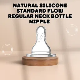 pappa Standard Anti Colic Traditional Silicone Nipple can fix All Baby Feeding Bottles - 20 ml image 4