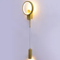 smartway lighting Carl Metal LED Novelty Wall Light (Gold) image 1