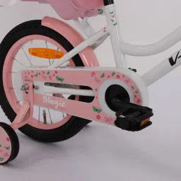 vrock Magic 14T White Kids Bike, Steel Frame, Coaster Hub 14 T (inch) BMX Cycle image 3