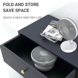 CRAFTIFY USB Rechargeable Oscillating Base LED Light Wall-Mounted USB Rechargeable Oscillating Base LED Light Wall-Mounted USB Air Cooler image 2