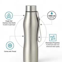 jmax 1000 ml Stainless Steel Bottle image 3