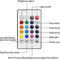 UPROKT speaker Bulb Smart Multi Color Changing RBG Led Music Light Bulb Bluetooth Music Bulb Led For Party Home Decoration And Night Light WIth 7W RBG LED and 5 W bluetooth Sterio Speaker For Home Party Decoration, Birthday Celibration Night Light Smart Bulb Smart Bulb image 4