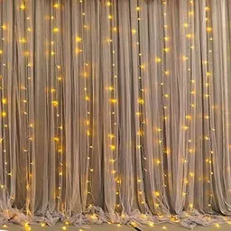 arv White Decoration Net with Led Fairy Lights for Cabana Tent Home Decoration-picture-10