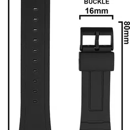 DBLACK [CDS1] CASIO F-91W, F-91WG, F-91WM, F-94WA, F-93W, F-105W, F-106W & Other Models 18 mm Resin Watch Strap image 2